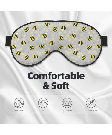 Buy Adjustable Bumble Bees & Daisies Sleep Mask | Soft Double-Sided Eye Covers for Comfortable Sleep | Reduce Eye Edema & Perfect Shading - International Shipping Available - Buy Online on GoSupps.com