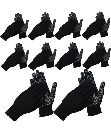 Mechanic Gloves Work Gloves 10 Pairs Non-Slip Breathable Mechanic Gloves Nylon Gardening Gloves with Wrist Brace Elastic Stainproof Seamless Knit Gloves - Buy Online on GoSupps.com