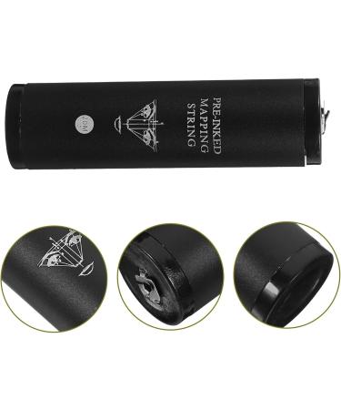 IWOWHERO 1 Box String Ink Eyebrow Mapping Kit Brow Line Eyebrow Locating Ruler Black Aluminum Alloy 9.00X2.40X2.40CM Black - Buy Online on GoSupps.com