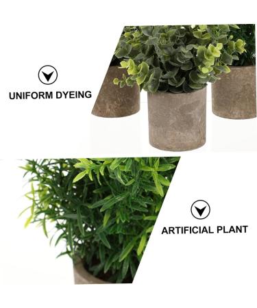 Zerodeko 3pcs Artificial Bonsai House Plants Para De Mujer Interior Flower Pots Indoor Faux Aloe Plant House Plant Pots Fake Ceramic Planter Plastic Household Small Potted Plants Office - Buy Online on GoSupps.com