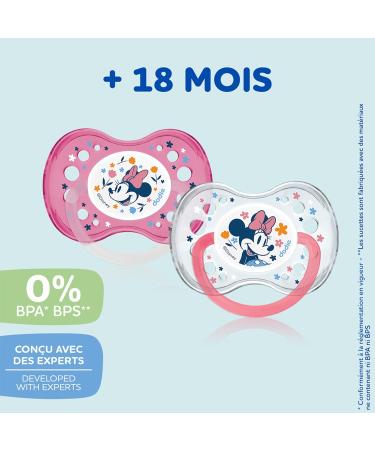 Buy Dodie Set of 2 Anatomical Pacifiers for 18+ Months | BPA-Free & Robust | Minnie Design - International Shipping Available - Buy Online on GoSupps.com