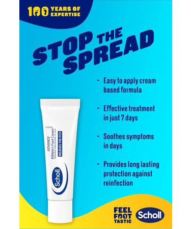 Scholl Advance Athlete's Anti-Fungal Foot Cream 15g - Fast-Acting Relief - Buy Online on GoSupps.com