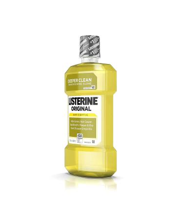 LISTERINE Original Antiseptic Mouthwash 500mL - Fight Bad Breath, Plaque & Gingivitis - Buy Online on GoSupps.com