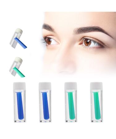 Contact lenses Suck soft lentils Prousky 4 pieces of contact lenses Help for inserting simple silicone contact lens suction suction with bottle for soft hard lentils blue and green - Buy Online on GoSupps.com