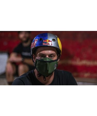 Muc-Off Green Reusable Face Mask Small - Adjustable Washable Face Cover with Filter - Pack of 1 - Buy Online on GoSupps.com