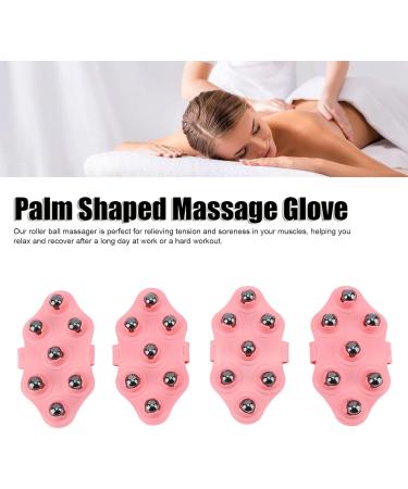 4-Piece Massage Roller Glove Set with 7 Magnetic Balls | Relieve Muscle Neck Joint Foot Shoulder & Leg Pain - Buy Online on GoSupps.com