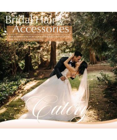 Gold Rhinestone Wedding Hair Comb - Catey Crystal Bride Hair Accessory - Buy Online on GoSupps.com