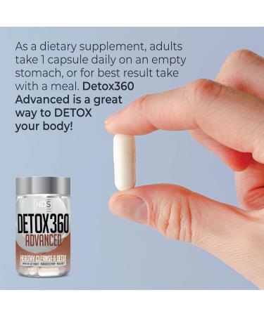 NDS Nutrition Detox 360 Advanced - Complete Cleanse & Detox with Probiotics & Fiber for Gut Health Regularity & Toxin Removal (60 Capsules) - Shop Internationally - Buy Online on GoSupps.com