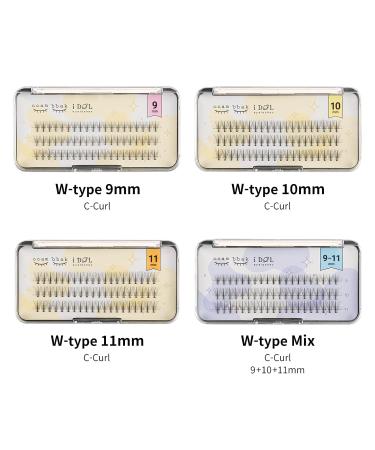 Buy CCAMBBAK I-dol Natural False Eyelashes - Handmade Lightweight Individual Lashes for K-Beauty | Lengthening Wisps (W Type 10mm Black) - International Shipping Available - Buy Online on GoSupps.com