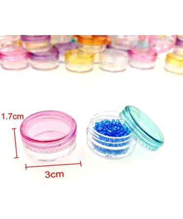 JZK 60-Pack Transparent Multi-Colored 5ml Cosmetic Jars - Small Empty Containers for Cream Lip Balm & Glitter - Perfect for Travel - Buy Online on GoSupps.com