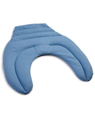 Neck pillow with back part - light blue - cherry stone pillow - neck pillow - back heat pad cherry stones