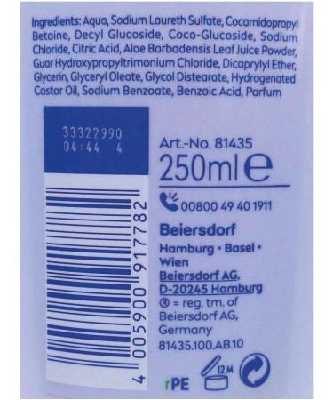 Beiersdorf Nivea 2in1 Express Shampoo with rinse aloe vera 250 ml pack of 6 - Buy Online on GoSupps.com