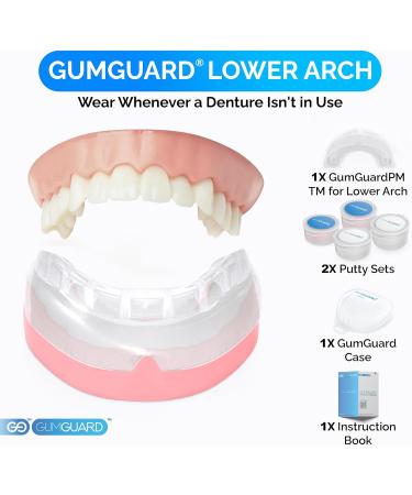 Customizable Soft Denture Mouthguard Relief for Grinding & Clenching | UltraSoft Lower Clear Guard for Denture Wearers & Implant Patients - Buy Online on GoSupps.com