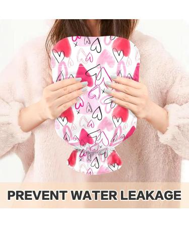 Valentine's Day Heart Heat Bottle - 1L Water Bag for Pain Relief & Sore Muscles - Buy Online on GoSupps.com