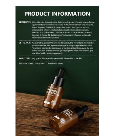 Retinol Eye Serum - Anti-Aging Formula with Hyaluronic Acid & Vitamin E for Dark Circles & Fine Lines - 1.02 fl. oz - Buy Online on GoSupps.com