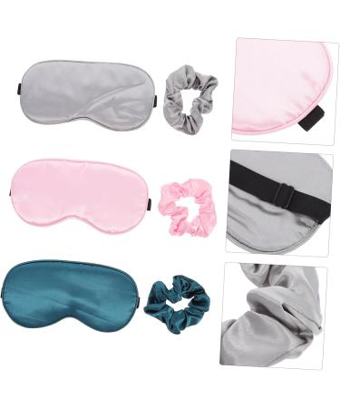 Shop Minkissy Eye Mask & Hair Ring Satin Sleeping Masks Shading Blindfolds & Travel Accessories for Ultimate Comfort - Buy Online on GoSupps.com