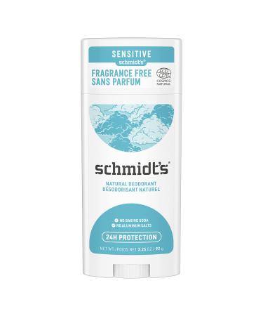 Schmidt's Natural Deodorant Sensitive Skin Formula Fragrance Free 3.25 oz (92 g)