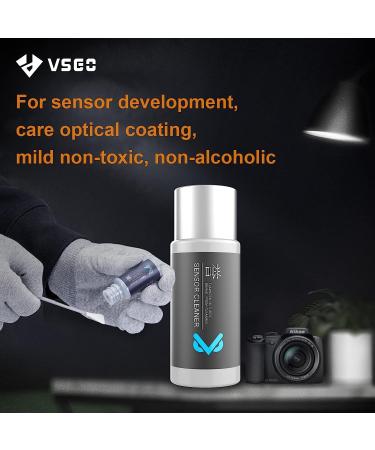 VSGO VS-S03E Full Frame Camera Cleaning Kit - 12pcs Swab & 10ml Cleaner for Sony Nikon Canon FF CCD CMOS - Buy Online on GoSupps.com