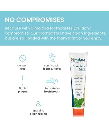 Himalaya Botanique Complete Care Toothpaste - Simply Mint 5.29 oz | Natural Oral Care - Buy Online on GoSupps.com