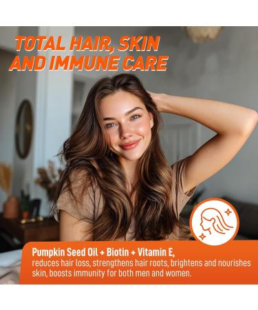 Pumpkin Seed Oil Gummies Organic Pumpkin Seed Oil Supplements with Saw Palmetto Biotin for Skin & Hair Growth Cold Pressed Pumpkin Seed Extract with Stinging Nettle for Prostate Health Vegan 60 - Buy Online on GoSupps.com