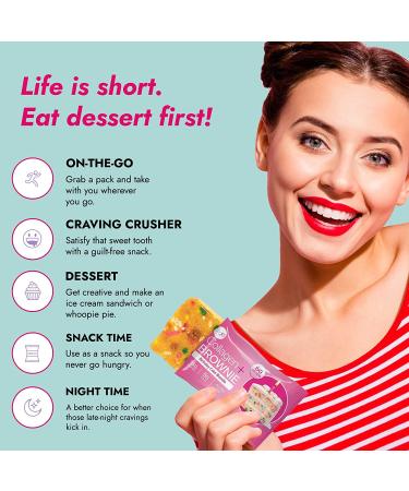 321glo Collagen Protein Brownie Variety Pack - Low Sugar, Keto Friendly, Gluten Free Treats for Women, Men, and Kids (12-Pack) - Buy Online on GoSupps.com