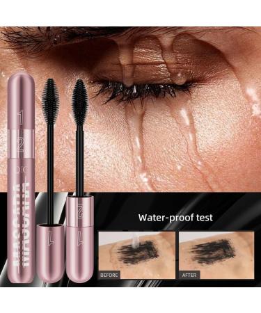 Curl Long Lasting Mascara 2024 Upgrade 2 in 1 Curl Long Lasting Waterproof Mascara 4D Silk Fiber Lash Mascara Mascara 5x Longer Waterproof Creates Natural Makeup Effect (Black One Size) Black 8 ml (Pack of 1) - Buy Online on GoSupps.com