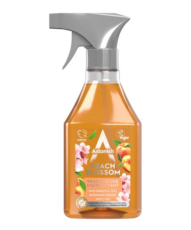 Astonish Peach Blossom Ready to Use Disinfectant Spray 550ml Peach 550 ml (Pack of 1)