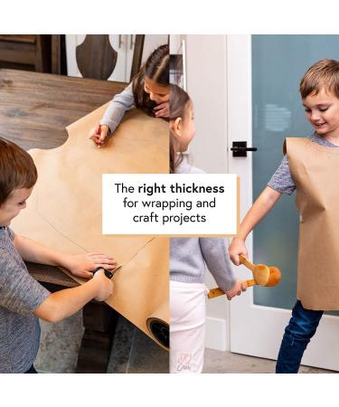 Kraft Paper Roll 30'' x 1800'' (150ft) Brown MEGA Roll - Made in USA 100% Natural Recycled Material - Perfect for Packing Wrapping Butcher Craft Postal Shipping Dunnage and Parcel Brown 30" X 150' - Buy Online on GoSupps.com
