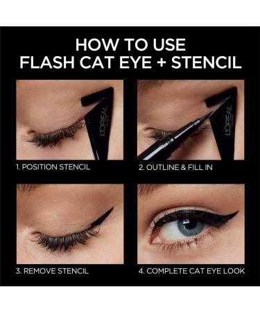 L'Oreal Paris Infallible Flash Cat Eye Waterproof Liquid Eyeliner Black - 1 Count - Buy Online on GoSupps.com