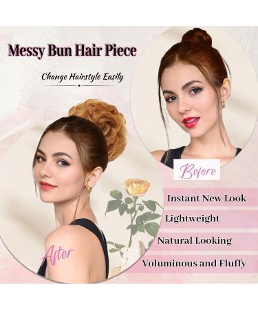 Fulang Hair 5-Pack Large Wavy Bun Extensions - Artificial Hair Ties for Women's Updos & Messy Buns - Buy Online on GoSupps.com