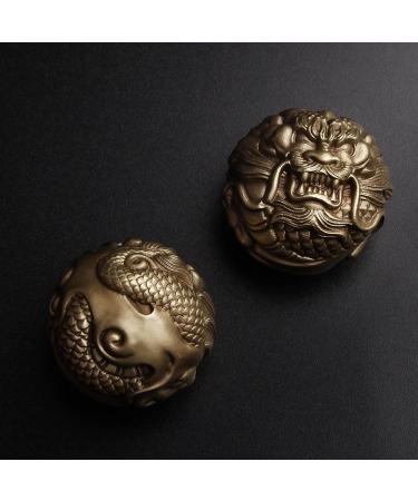 Unbit Ballstretcher - Pure Brass Magnetic Stress Ball for Health & Massage | Baoding Balls for Pressure Relief | International Shipping - Buy Online on GoSupps.com