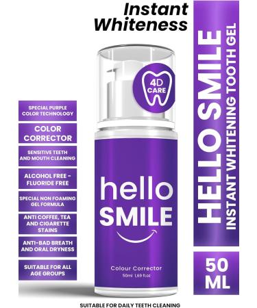 Procsin Hello Smile Color Corrector | Teeth Whitening Gel for Sensitive Teeth | Instant Stain Removal & Whiteness | 50 ML - Buy Online on GoSupps.com