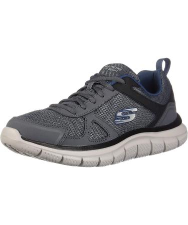 Skechers Men's Track Scloric Oxford - Gray/Navy - Size 10.5 2E US - Buy Online on GoSupps.com