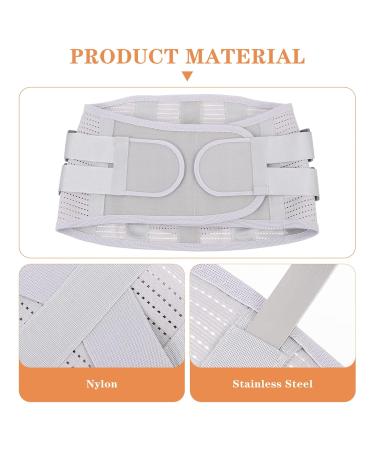 FOMIYES Sports Men's Lumbar Brace - Adjustable Waist Support for Gym & Daily Use | Silver 105x23x1CM - Buy Online on GoSupps.com