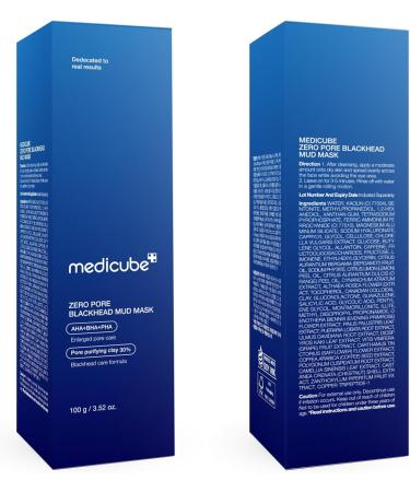 medicube Mascarilla Facial Zero Pore Blackhead Mud Que Enfr a Y Reafirma Los Poros F rmula De 3 Minutos De Secado R pido Con Aha Bha Pha Y Arcilla Purificadora De Poros De 3.52 Oz - Buy Online on GoSupps.com