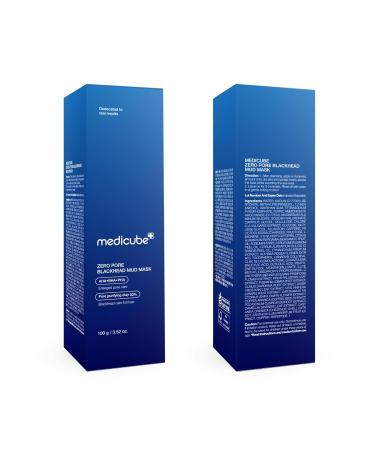 Medicube Zero Pore Blackhead Mud Facial Mask - Skin Cooling & Pore Tightening - 3 Minute Quick Dry Formula with AHA BHA PHA and Pore-Purifying Clay - Korean Mud Mask 3.52 oz - Buy Online on GoSupps.com