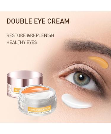 Eye Cream with Advanced Retinol + Peptides + Caffeine for Puffy Eyes and Dark Circles Wrinkles Anti Aging Under Eye Bags Treatment Instant Tightener Fragrance Free (1*set) - Buy Online on GoSupps.com