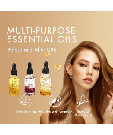 Osmanthus Essential Oil with Flower Petal Sunflower Seed Olive Fruit Natural Massage Oils for Nails Hair Body Face Moisturizing Skincare Oil Serum Dry Hair Strengthening Treatment All Types 30ml Osmanthus 1 Fl Oz (Pack  - Buy Online on GoSupps.com
