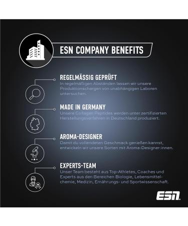 ESN Collagen Peptides 300g - Natural Joint Stability & Skin Elasticity Support | Made in Germany Tested Quality Single Portions - Buy Online on GoSupps.com