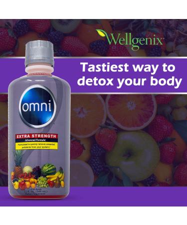 Omni Detox Drink Extra Strength 2 Pack (64 Oz) - Fruit Punch Cleansing System by Wellgenix - Buy Online on GoSupps.com
