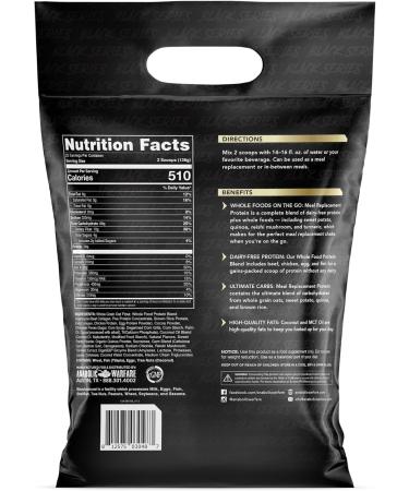 Buy Meal Replacement Protein Shake - Chocolate Flavor 25 Servings | Whole Food Nutritional Shake for Weight Loss & Energy - Buy Online on GoSupps.com