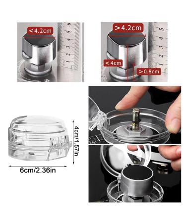 12-Piece Stove Protection Baby Buttons | Child Locking Knobs & Oven Safety | Transparent Kitchen Security - Buy Online on GoSupps.com