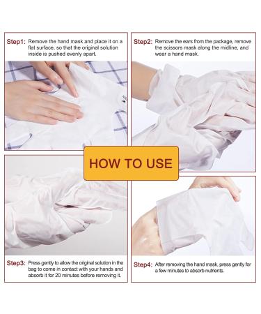 Gnapy Handmask: 5 Pairs of Honey Milk Moisturizing Gloves for Dry Cracked Hands - Hand Preservation for Women - Buy Online on GoSupps.com