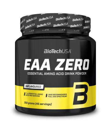 BioTechUSA EAA Zero - Essential Amino Acid Power | 7160mg EAA/serv. | WHO Recommended Ratio | Sugar-Free Gluten-Free 350 g Unflavoured