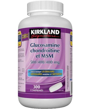 Kirkland Signature Glucosamine Chondroitin and MSM 500/400/400 mg 300 Tablets - Buy Online on GoSupps.com