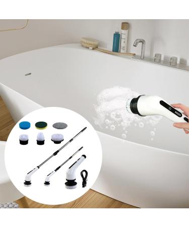 Electric Tub Cleaning Brush | Cordless Scrubber for Bathroom | Cordless Tile Water Stains Cleaning Brush for Tub Kitchen Sink Wall Floor - Buy Online on GoSupps.com