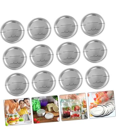 POPETPOP 120 Pcs Mason Jar Lids Canning Lids Mason Jar Strainer Lid Glass Jars Lids Sprouting Wide Mouth Lids Mason Jar Sealed Tool Coffee Stuff Mason Jar Covers Split Sealing Cap Tinplate Silverx4pcs 7X7X0.2CMx4pcs - Buy Online on GoSupps.com