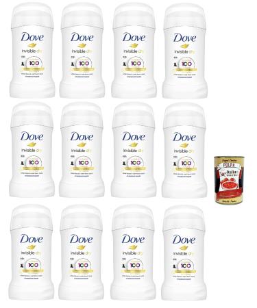 Italian Gourmet E.R. Dove Invisible Dry Stick Anti-Draining Deodorant Stick with 1/4 Moisturising Moisturizer Zero Smudge 48 Hours Nutritious Oil 12 x 40ml + Italian Gourmet Polpa 400g