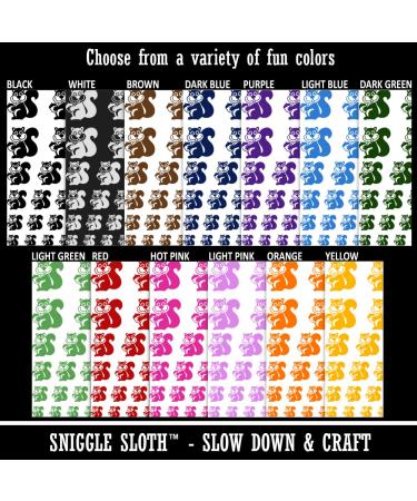 Squirrel Holding Acorn Temporary Tattoo Set - Water Resistant Purple Body Art Collection - Buy Online on GoSupps.com