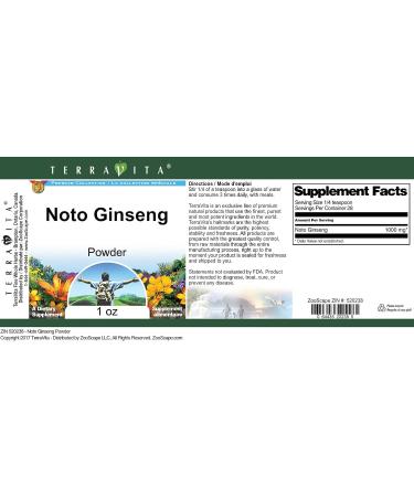 NOTO Ginseng Powder (1 oz ZIN: 520238) - Buy Online on GoSupps.com
